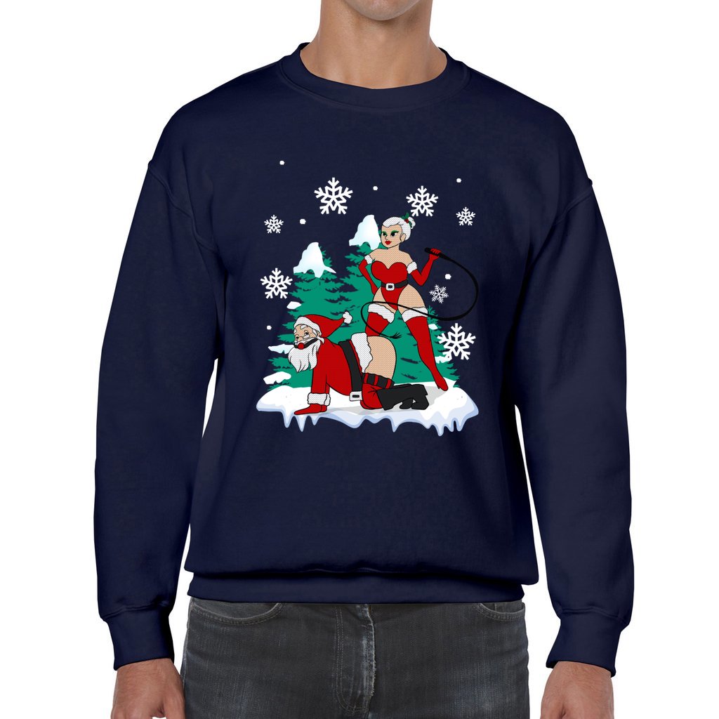 Naughty Santa Claus Christmas Sweater Men - Image 5