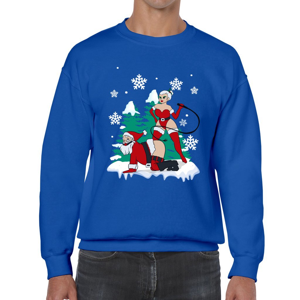 Naughty Santa Claus Christmas Sweater Men - Image 3
