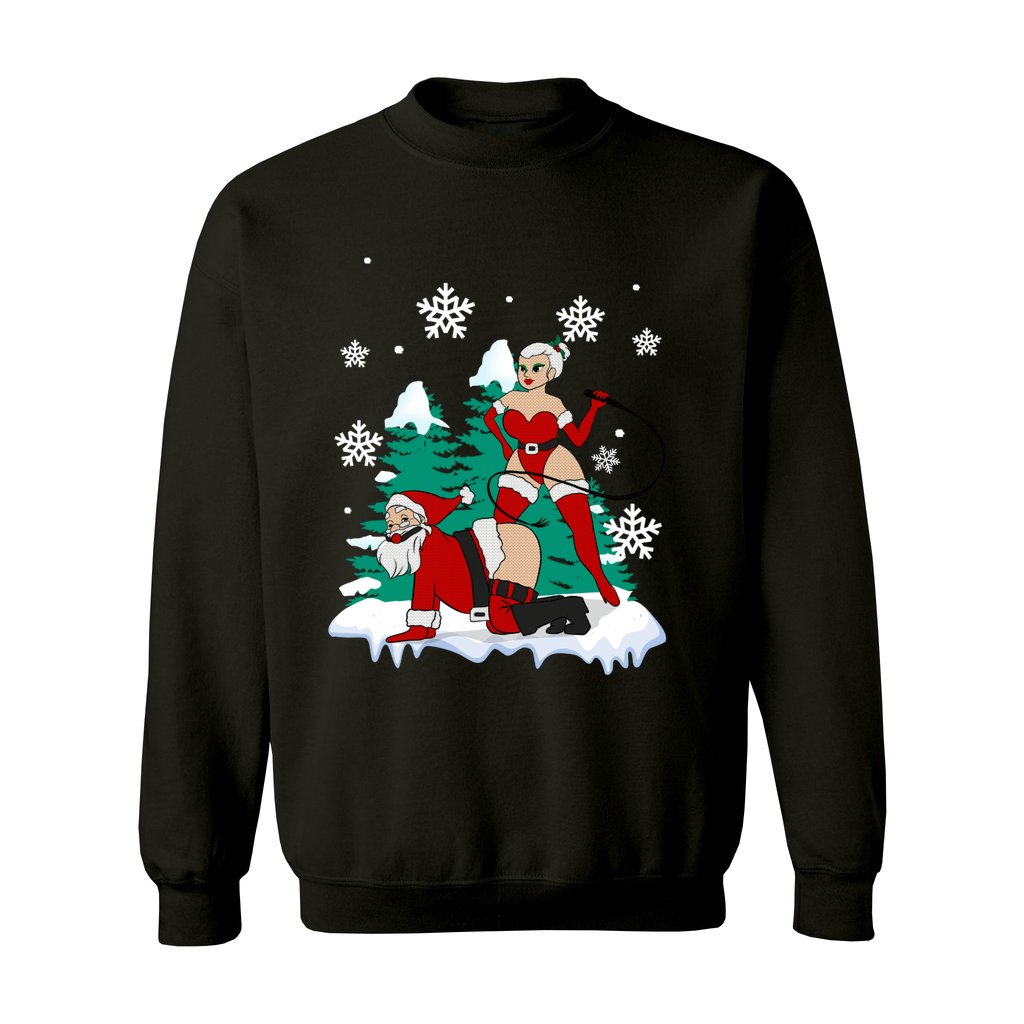 Naughty Santa Claus Christmas Sweater Women - Image 8