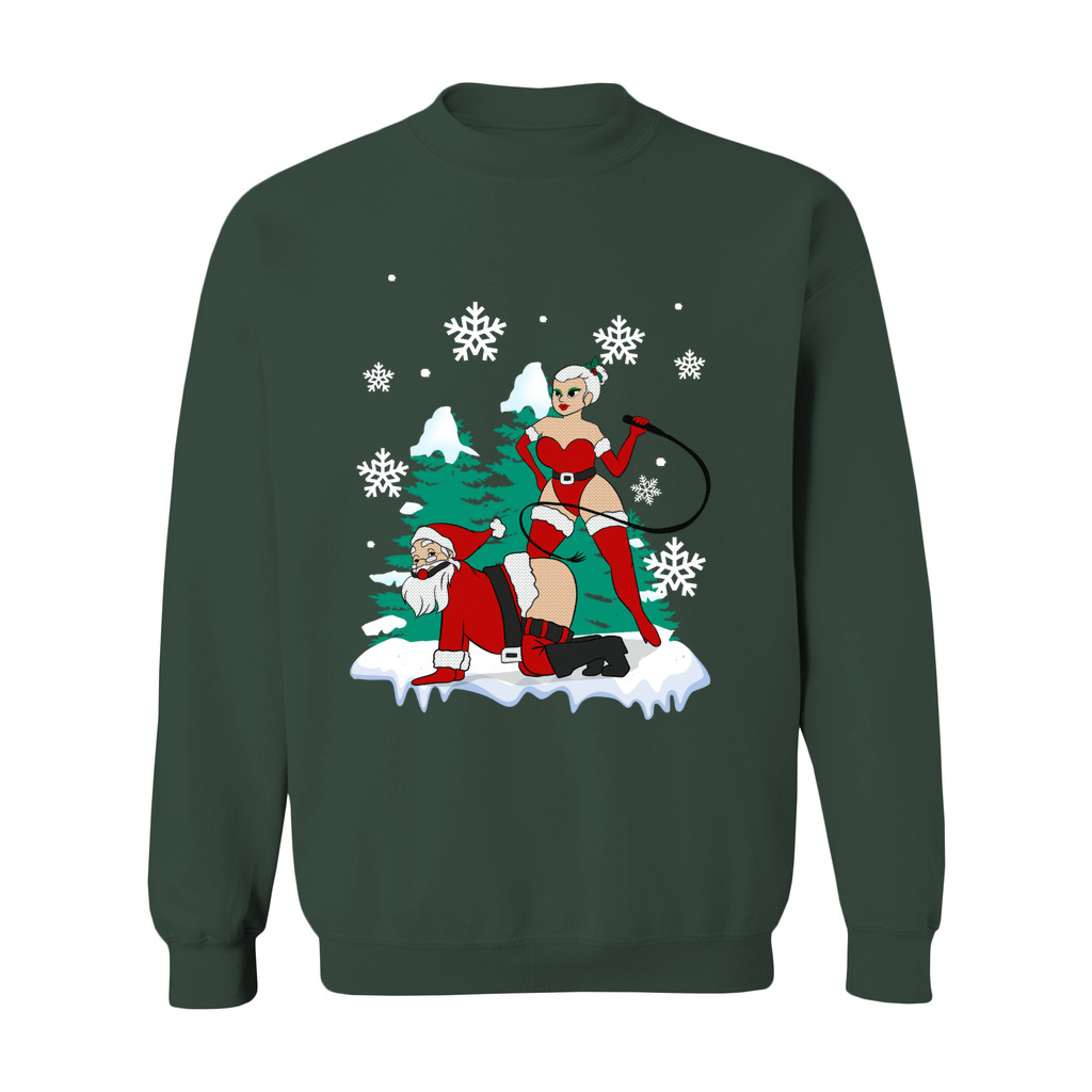 Naughty Santa Claus Christmas Sweater Women - Image 7