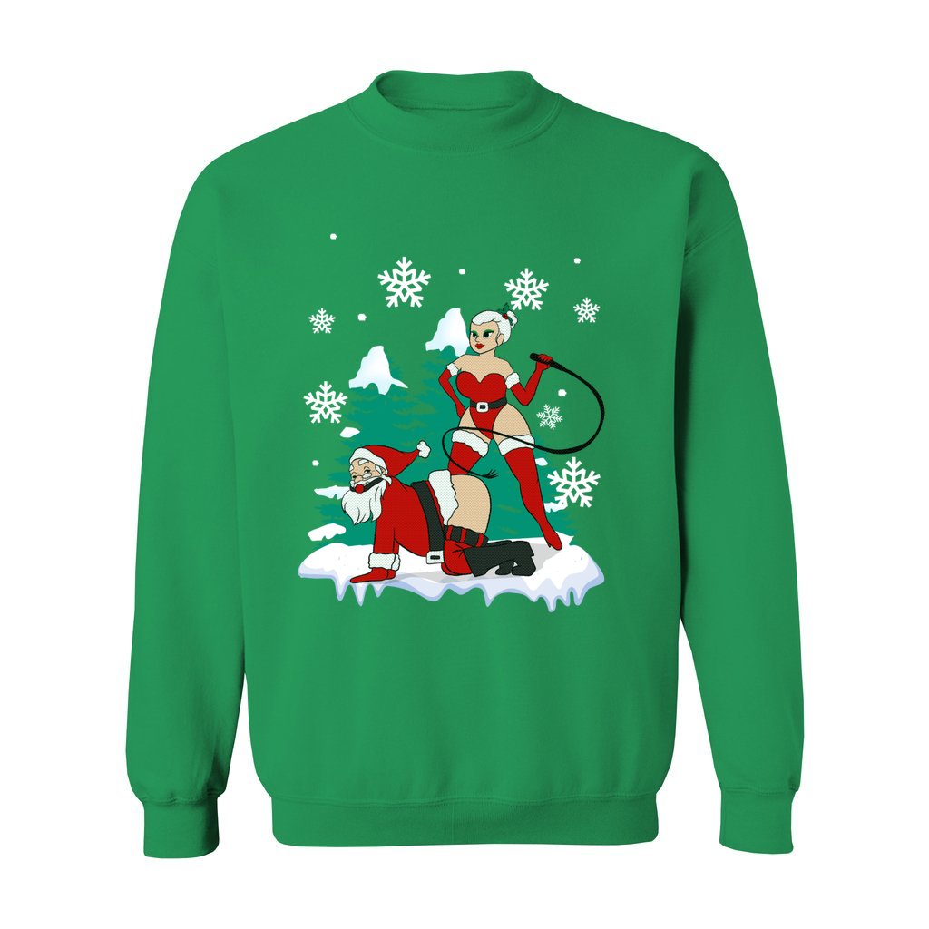 Naughty Santa Claus Christmas Sweater Women - Image 4