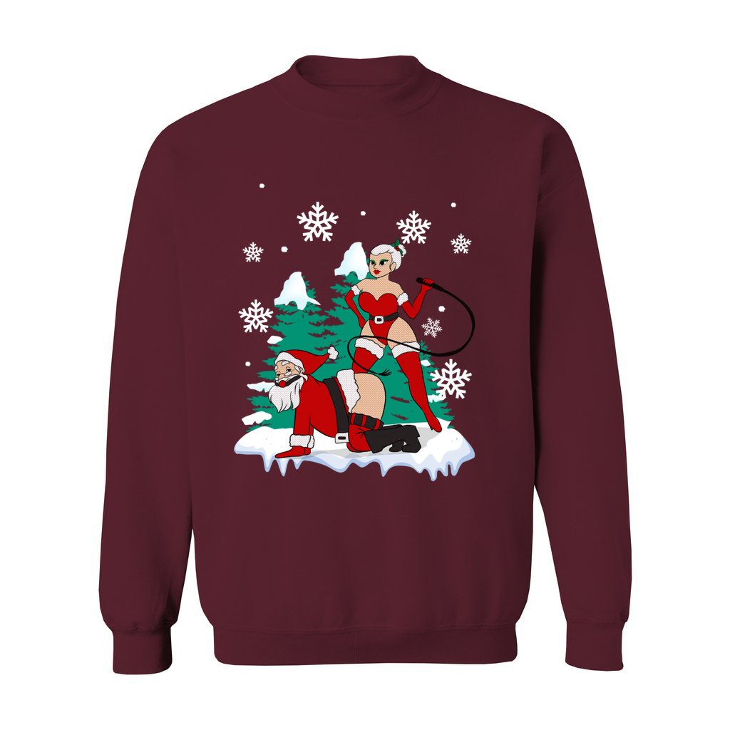 Naughty Santa Claus Christmas Sweater Women - Image 6