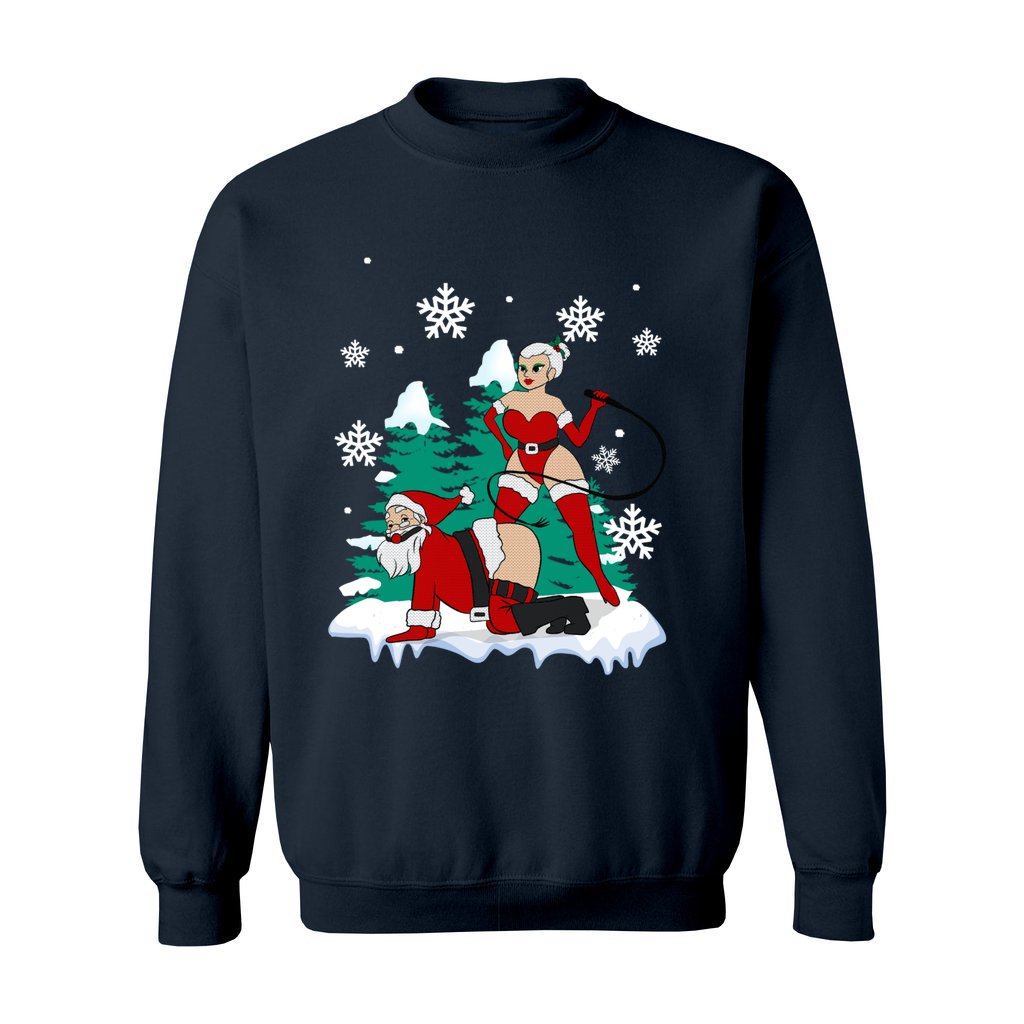 Naughty Santa Claus Christmas Sweater Women - Image 5
