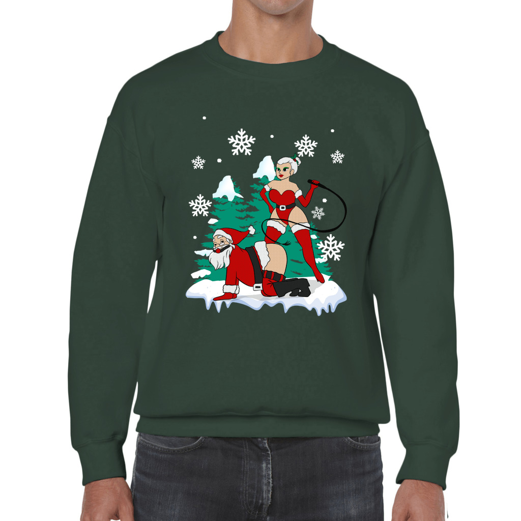 Naughty Santa Claus Christmas Sweater - Image 9
