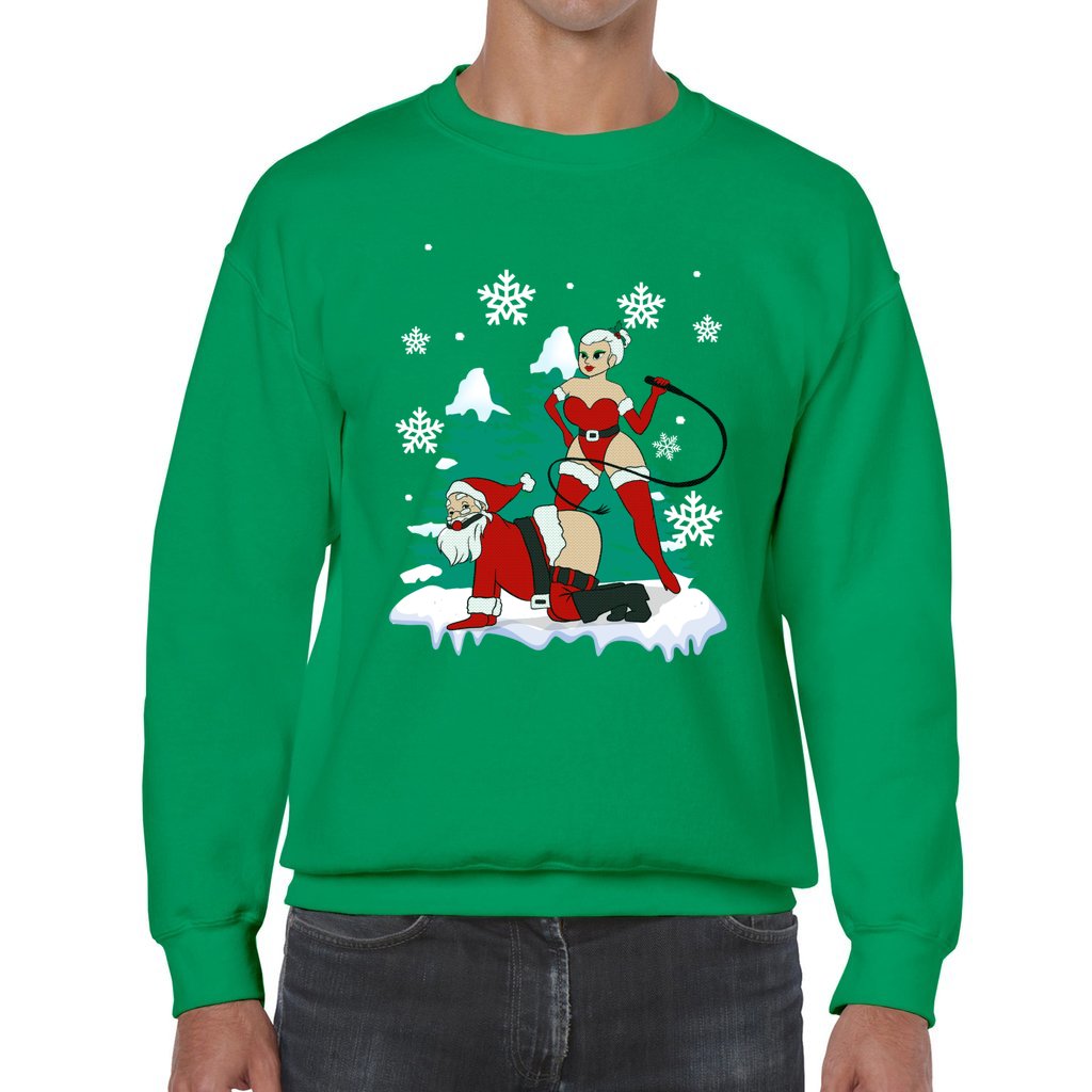 Naughty Santa Claus Christmas Sweater - Image 6