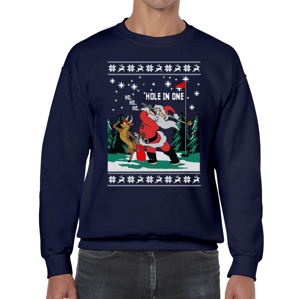 Hole In One Santa Ugly Christmas Sweater For Couples - Image 5