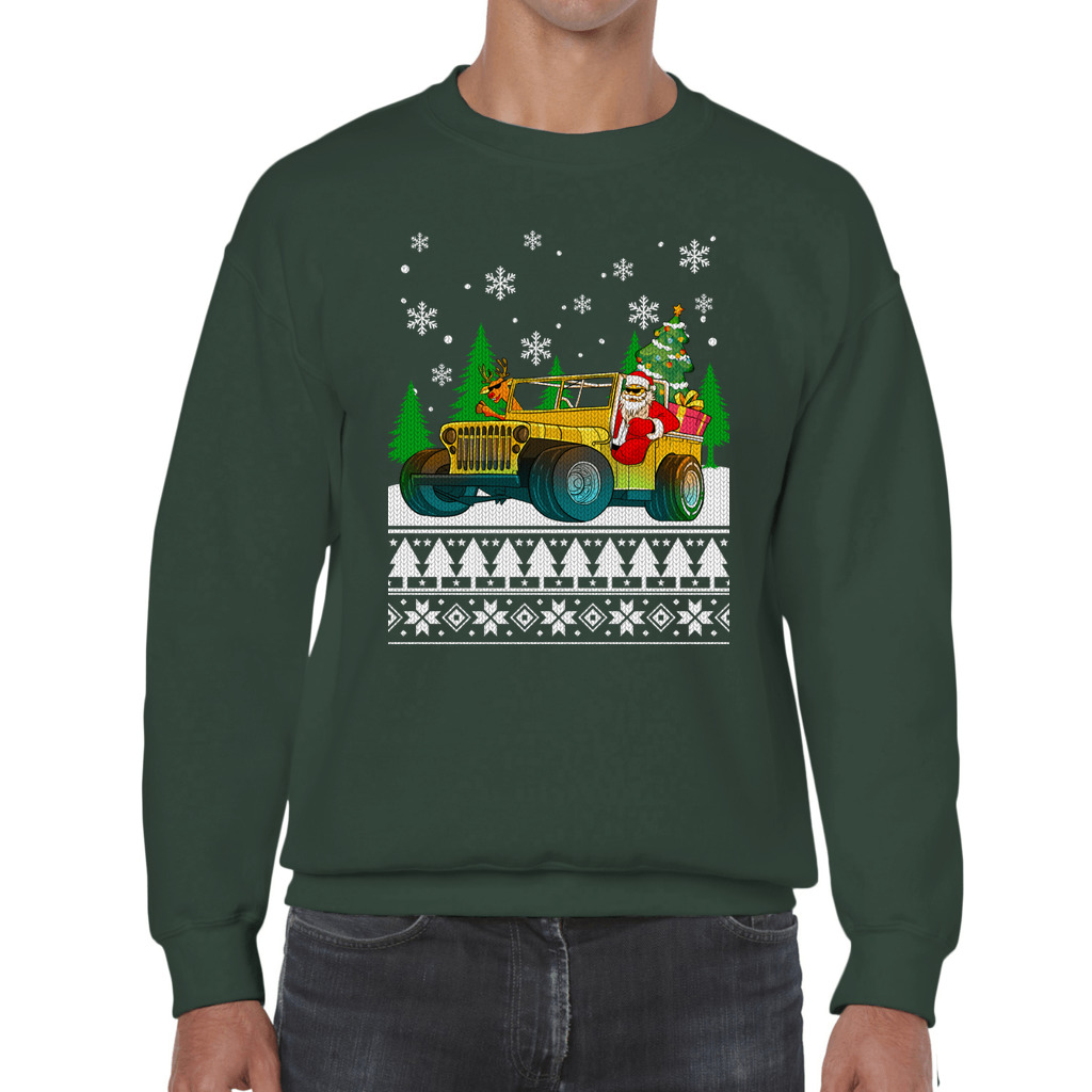 Jeep Men's Ugly Christmas Sweater - Image 7