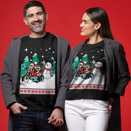 Racing Santa Ugly Christmas Sweater