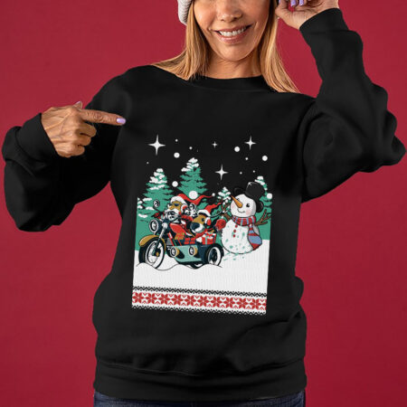 Racing Santa Women's Ugly Christmas Sweater