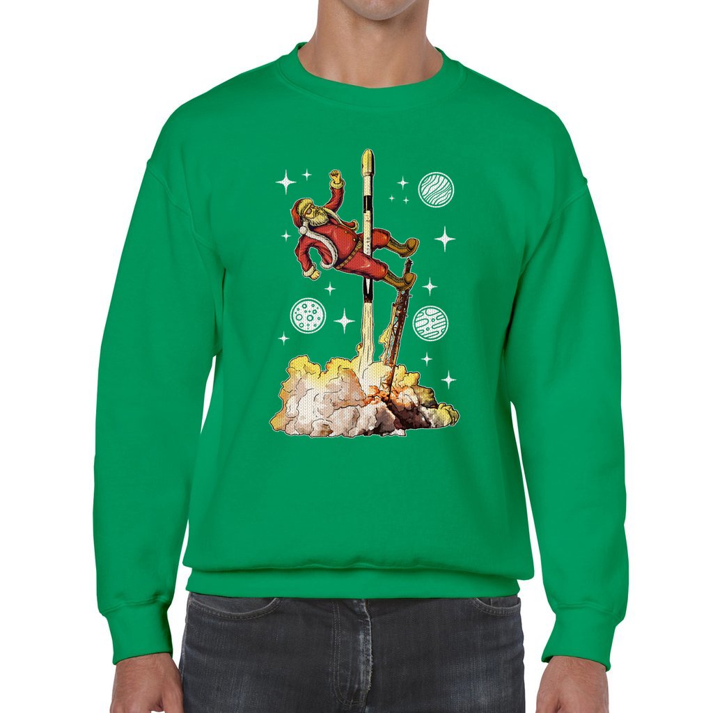 Spacex Falcon Men's Ugly Christmas Sweater - Image 4