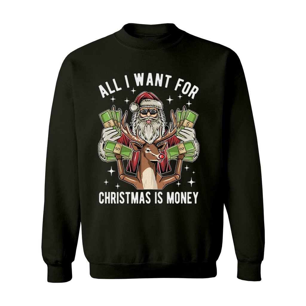 All I Want For Christmas Is Money Women's Ugly Christmas Sweater - Image 8