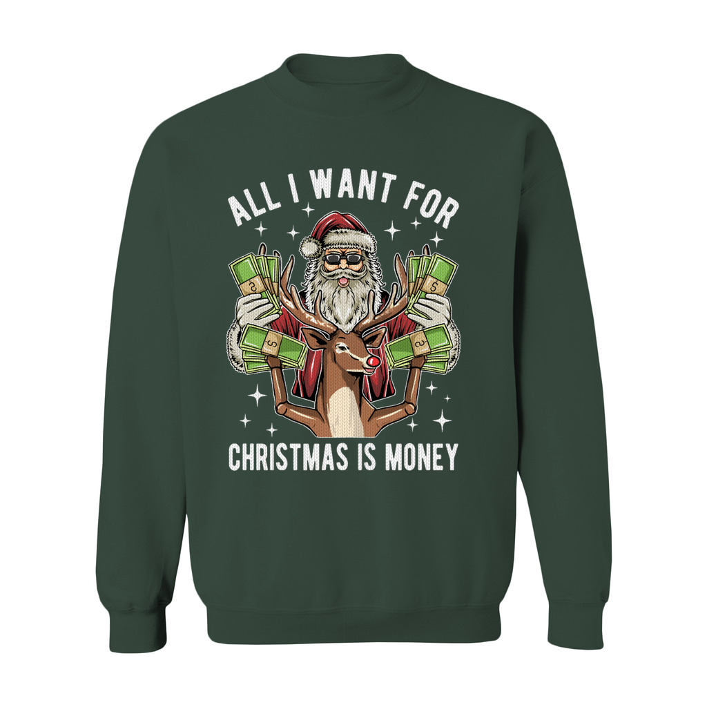 All I Want For Christmas Is Money Women's Ugly Christmas Sweater - Image 7