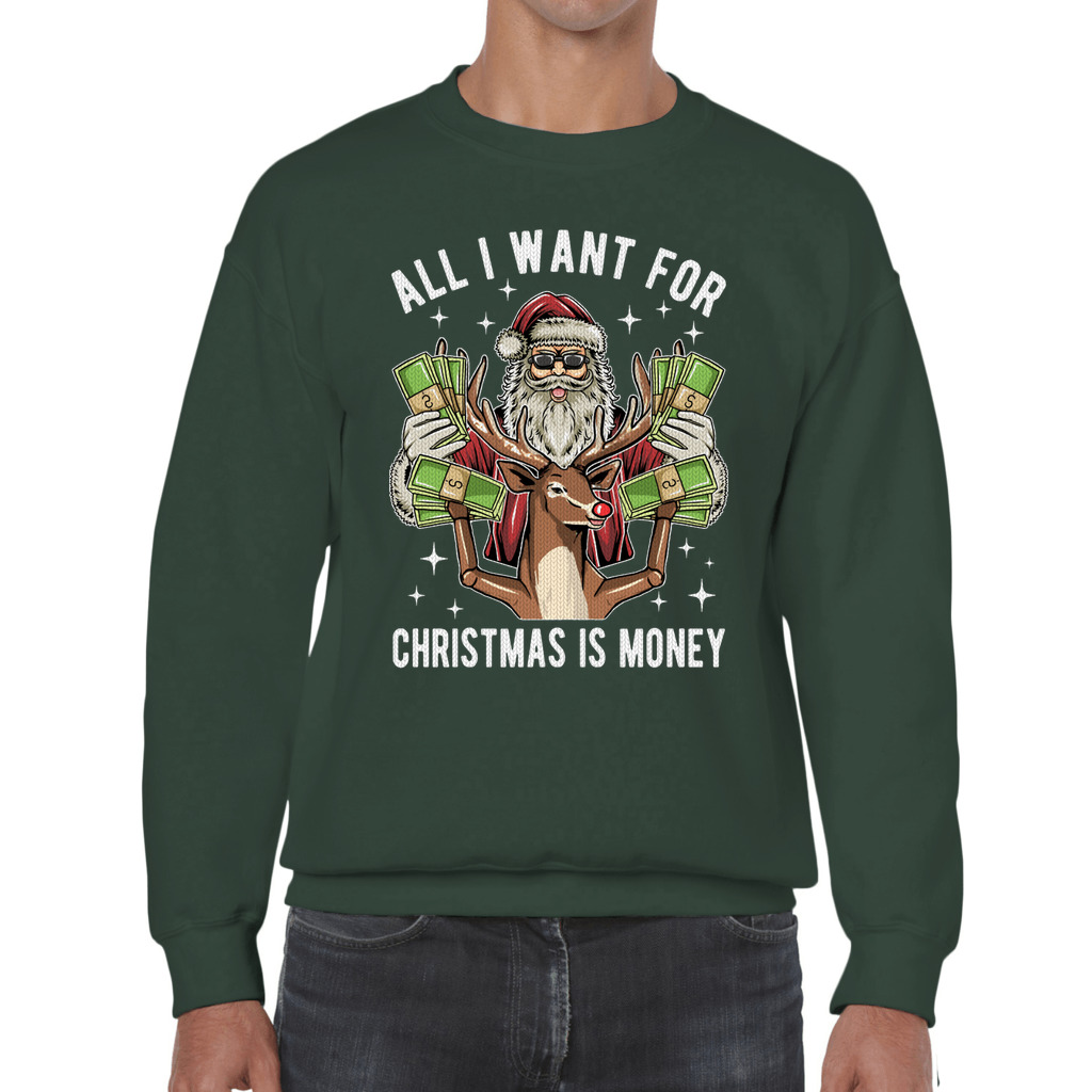 All I Want For Christmas Is Money Ugly Christmas Sweater - Image 9