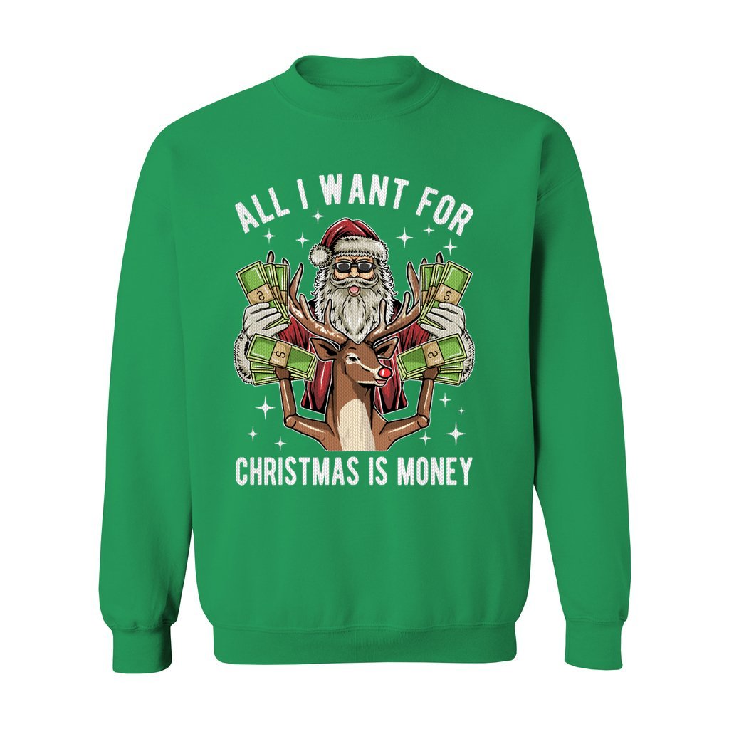 All I Want For Christmas Is Money Women's Ugly Christmas Sweater - Image 4