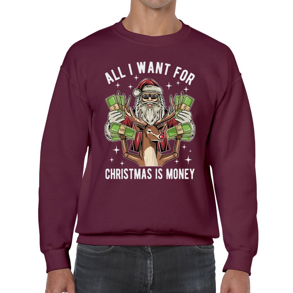 All I Want For Christmas Is Money Ugly Christmas Sweater - Image 8