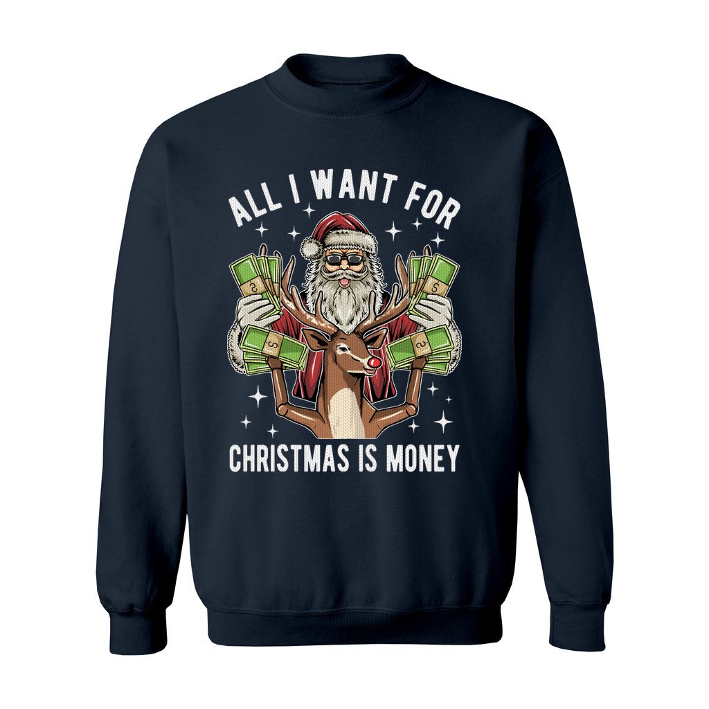 All I Want For Christmas Is Money Women's Ugly Christmas Sweater - Image 5