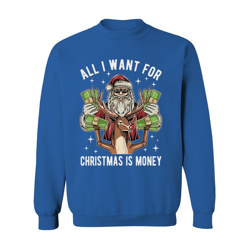 All I Want For Christmas Is Money Women's Ugly Christmas Sweater - Image 3